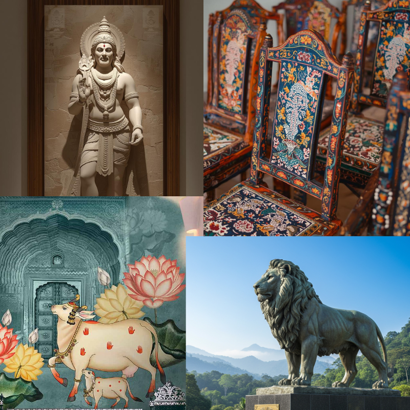 Artistic creation collage